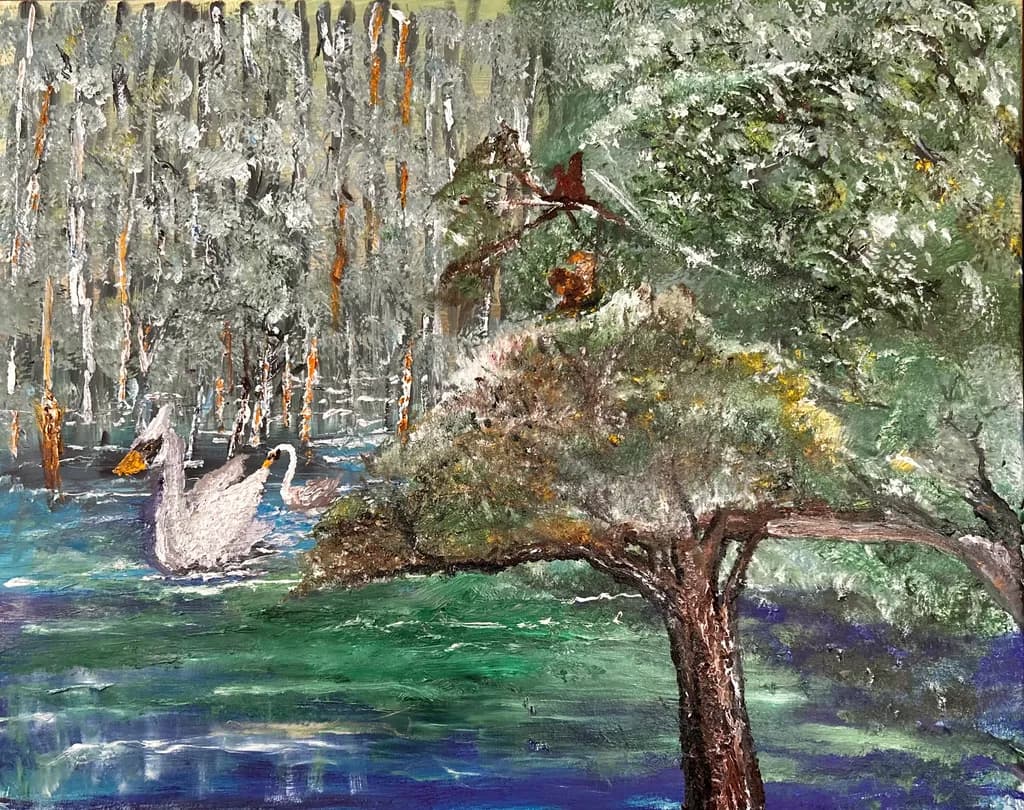 Swans in the Forest