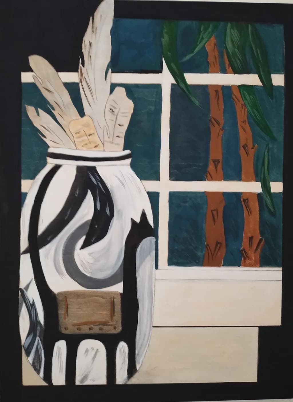 Feathered Vase View
