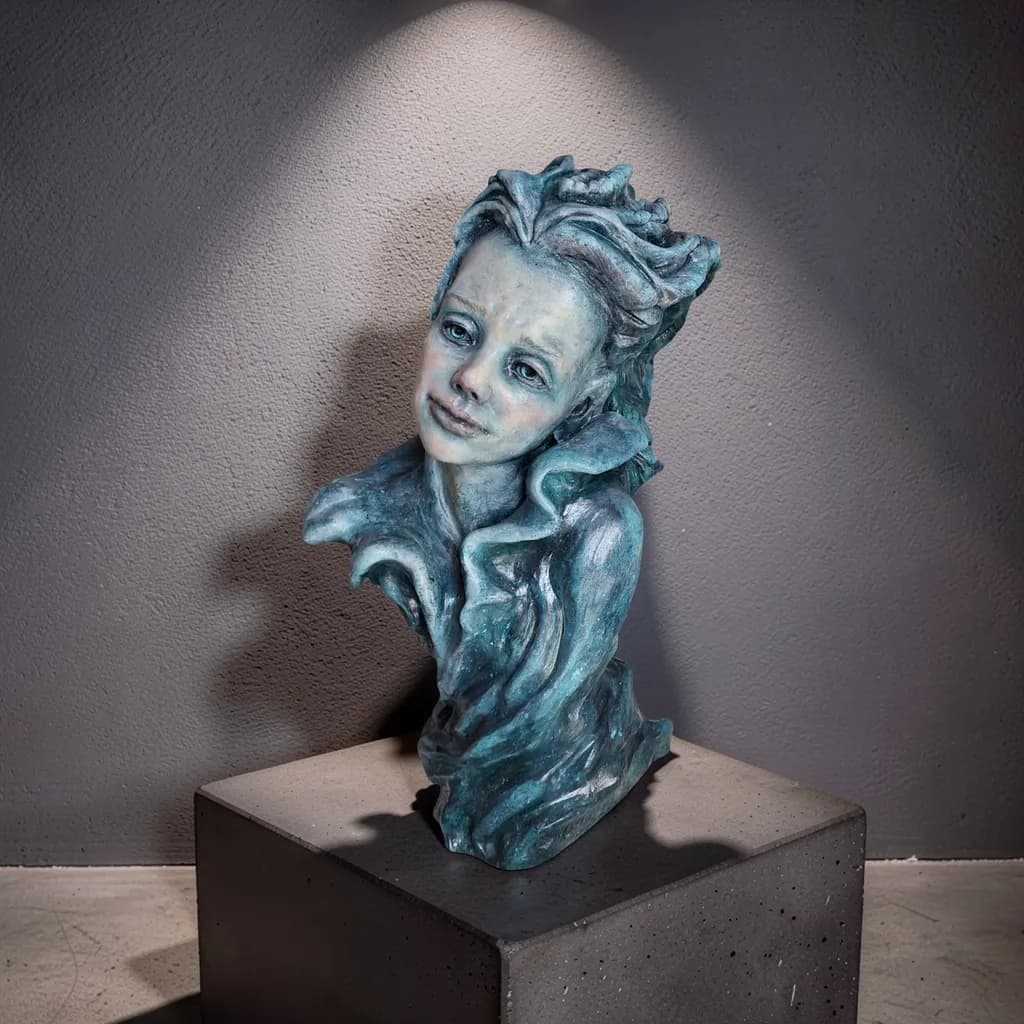 Blue Sculpted Muse