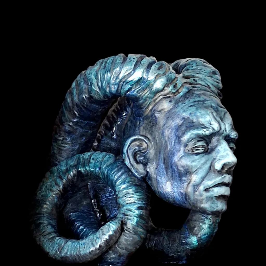 Serpent-Bound Portrait
