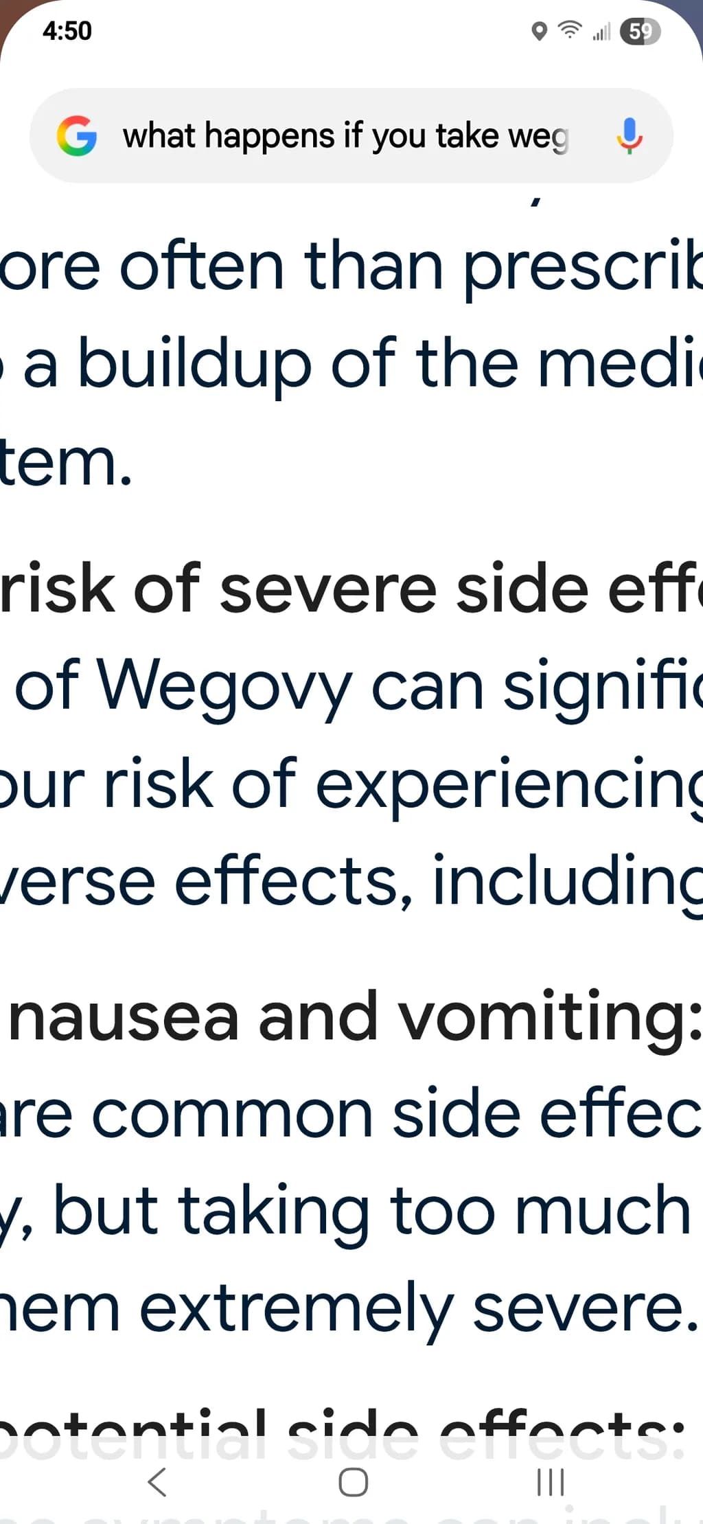 Wegovy Side Effects