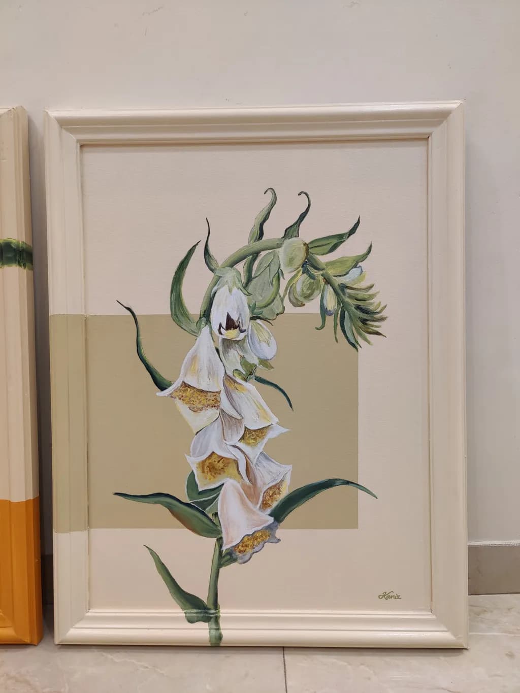White Flower Canvas