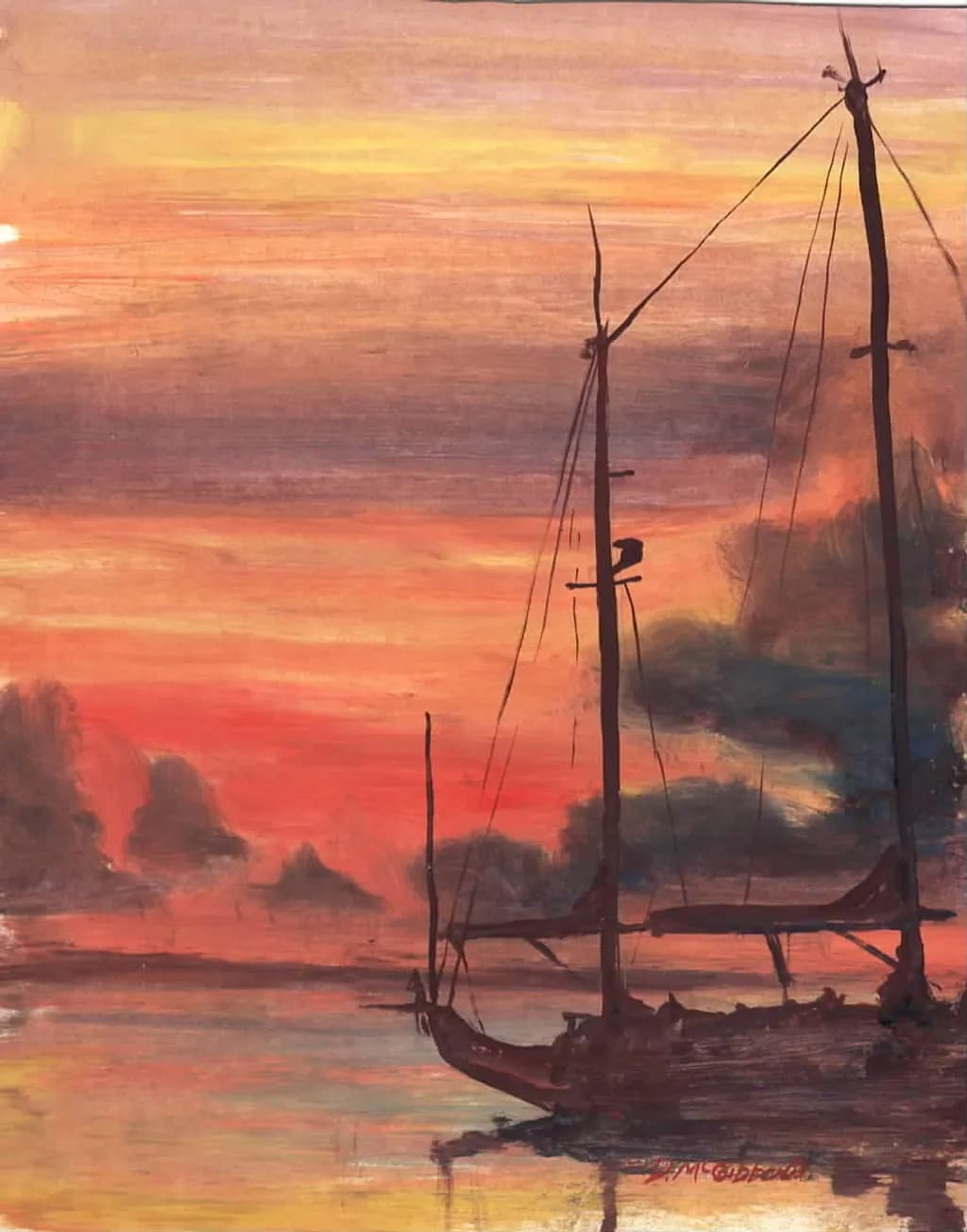 Sunset Ship