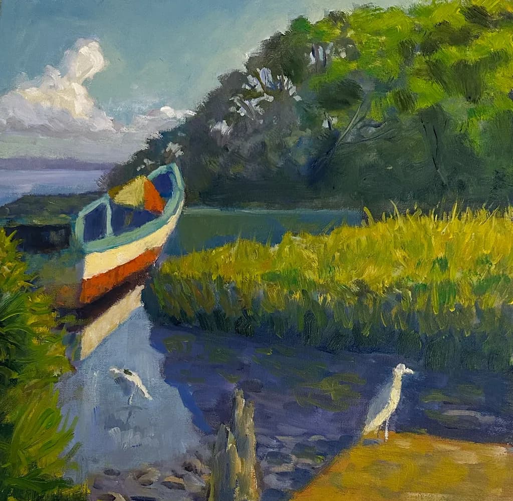 Boat by the Marsh
