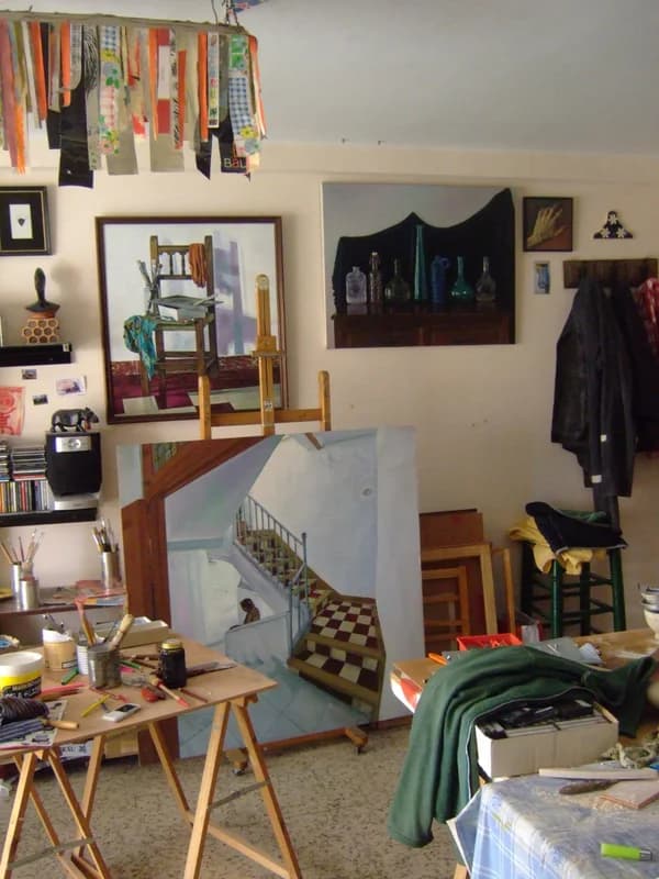 A view of the studio