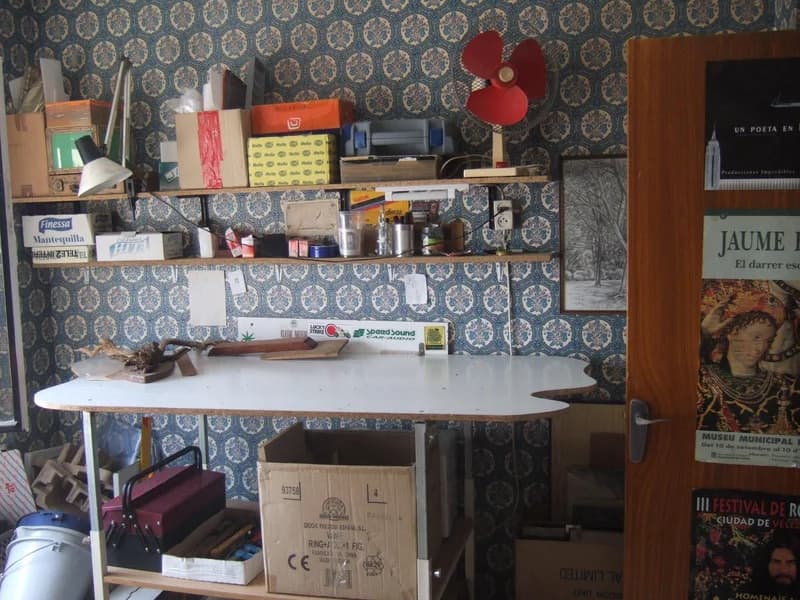 A heavy-duty work table