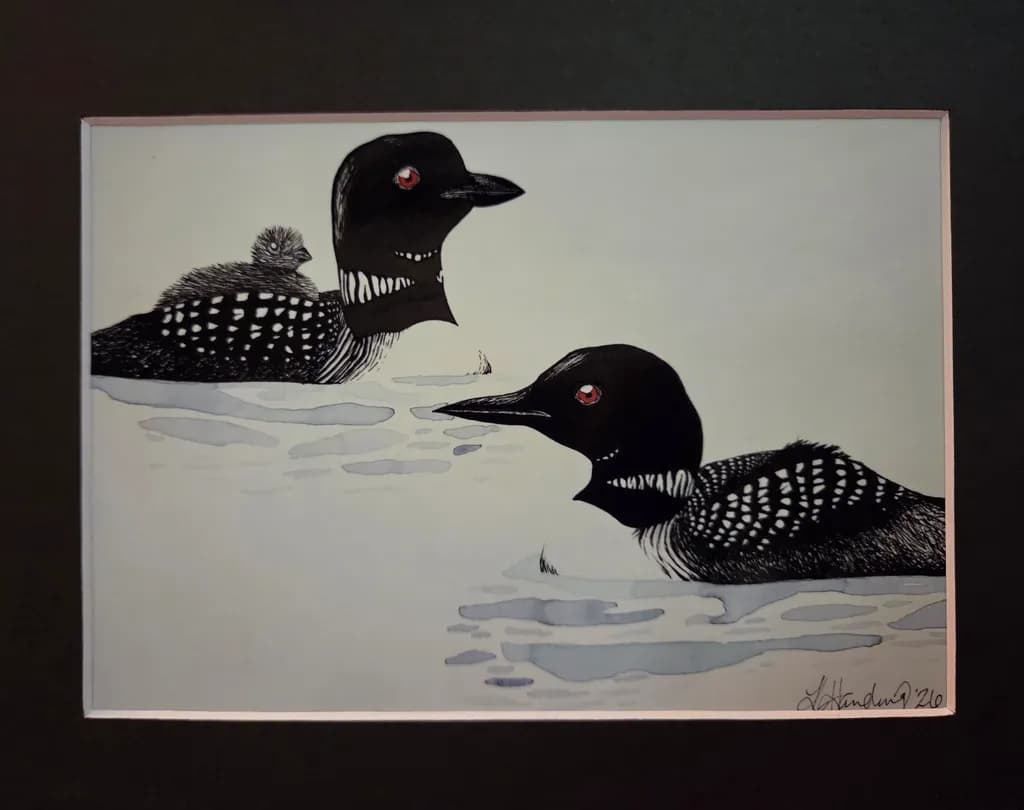 Loon Family Glimpse
