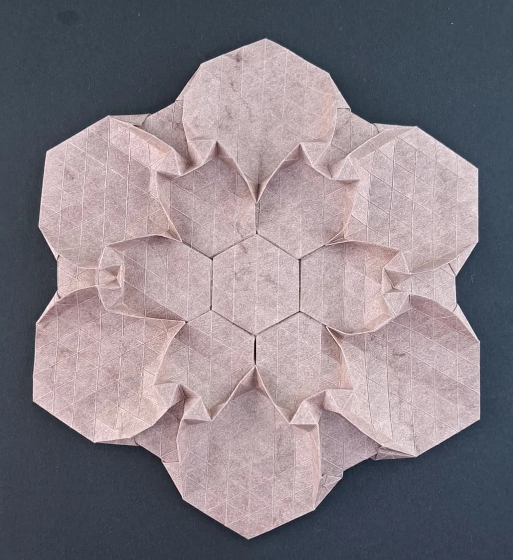 Hexagon Origami Bloom