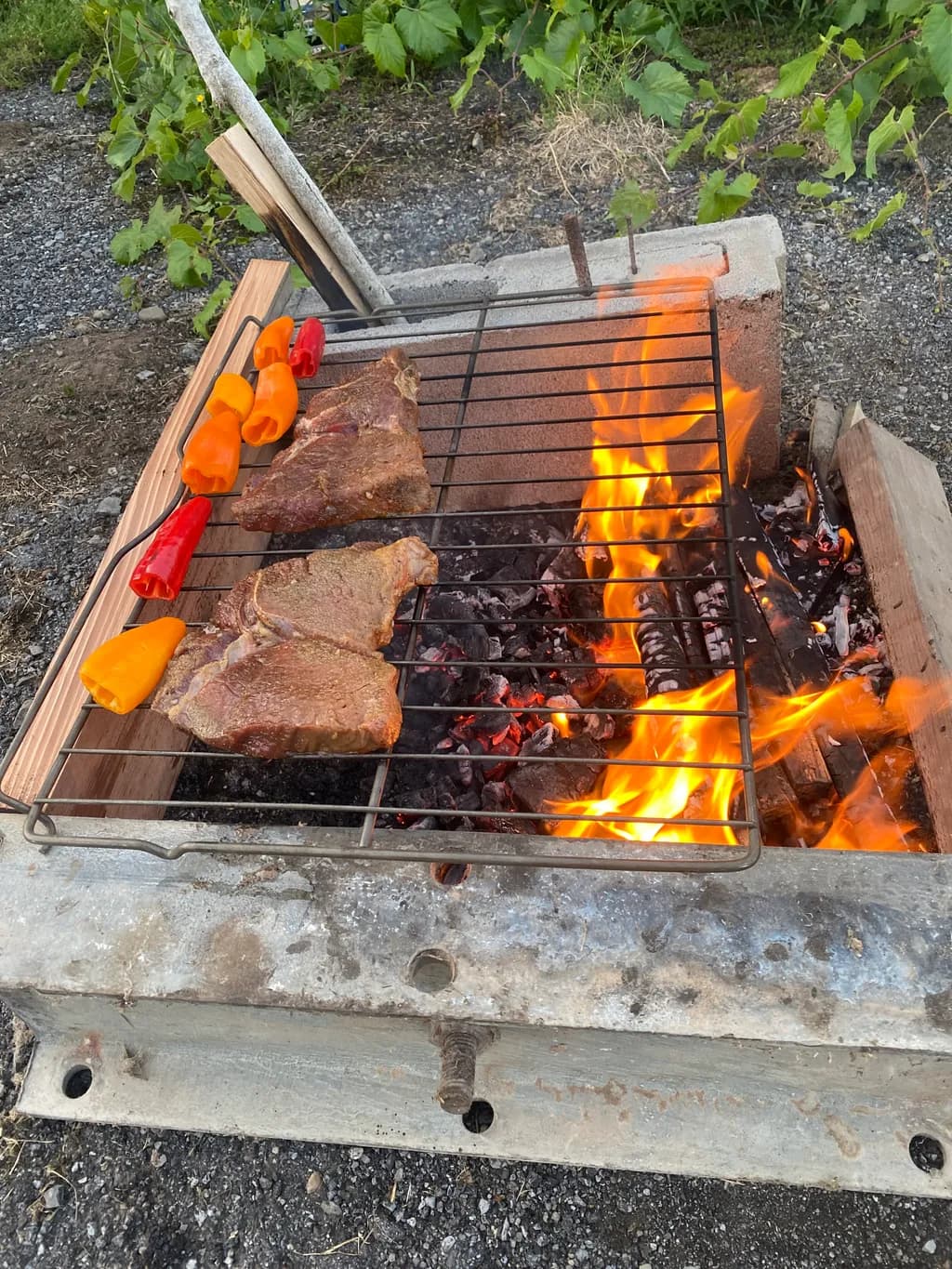 Steaks Over Flames