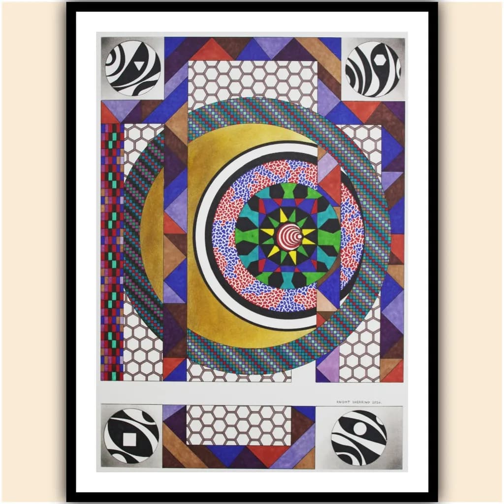 Geometric Mandala Square