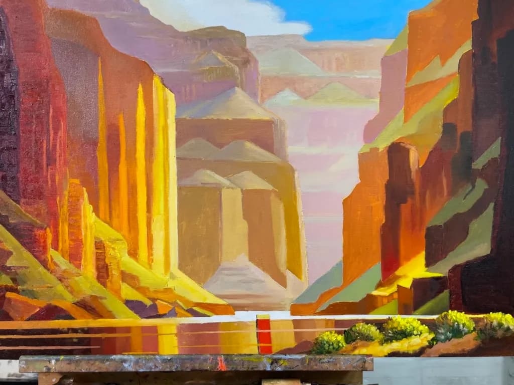 Golden Canyon Reflections