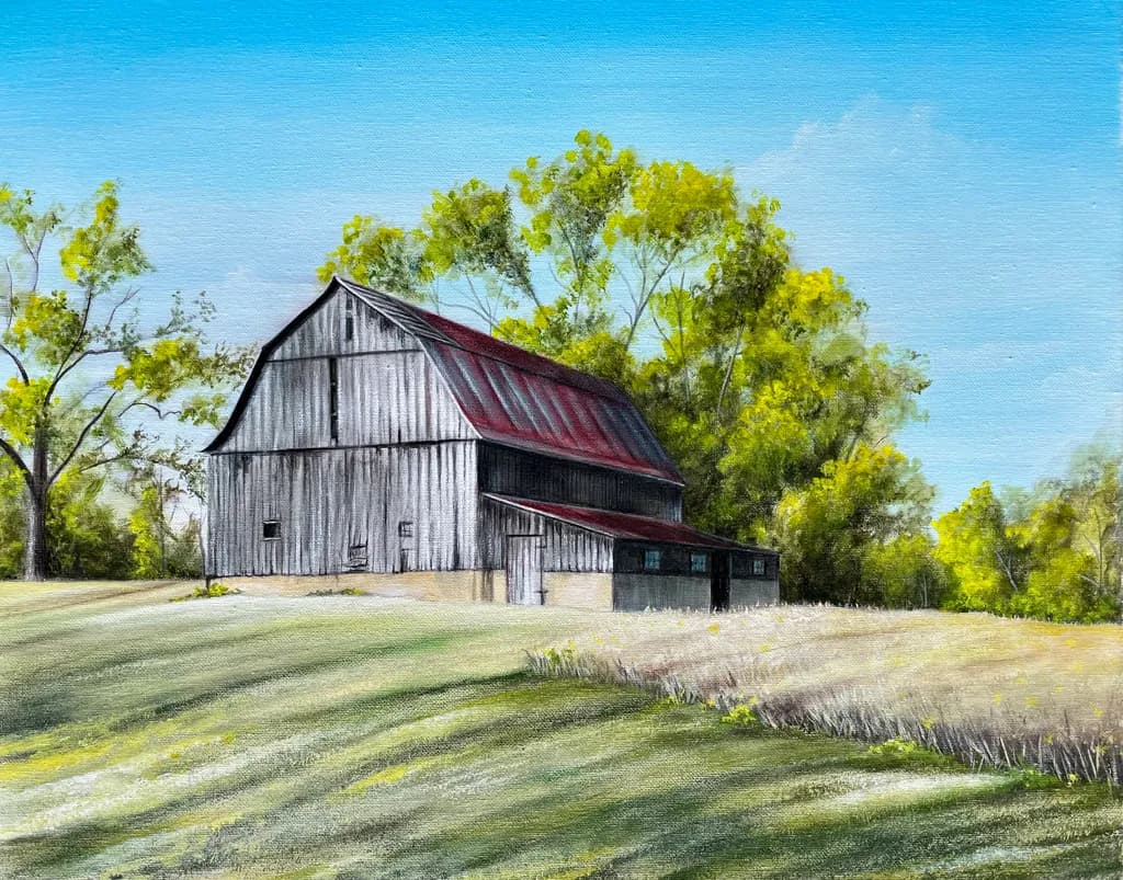 Rustic Red Roof Barn
