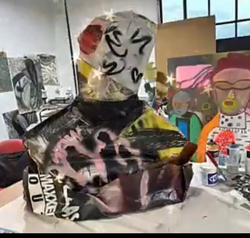 Urban Mask Sculpture