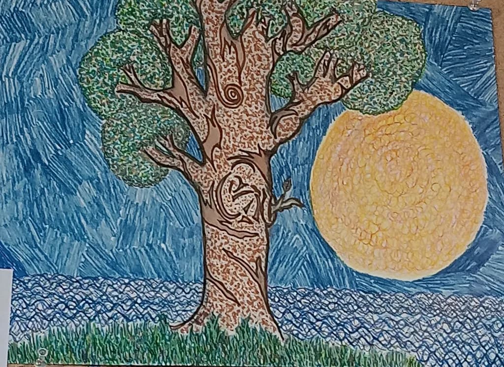 Tree and Sun Landscape