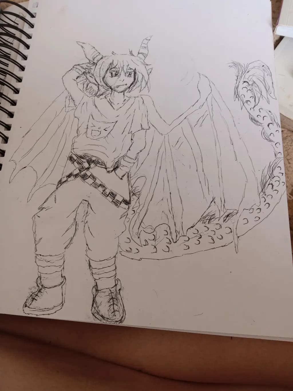 Winged Demon Character Sketch