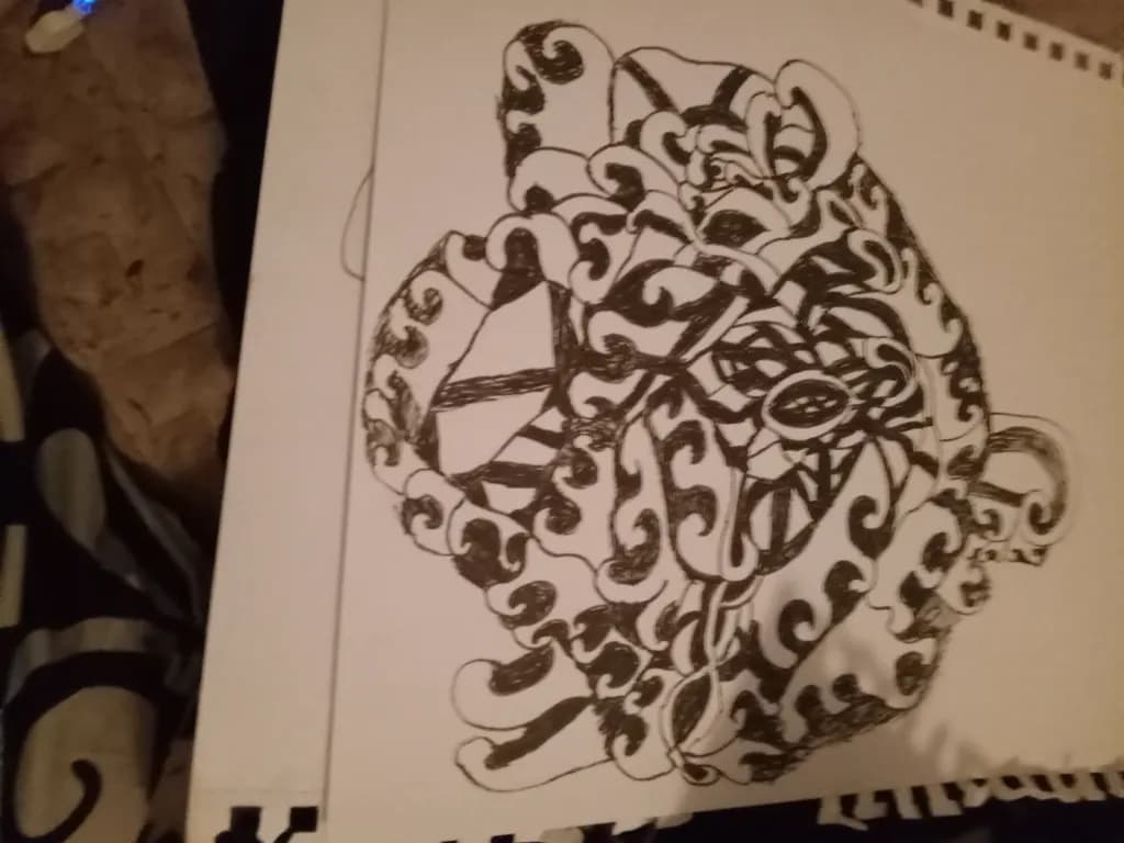 Abstract Swirl Pattern