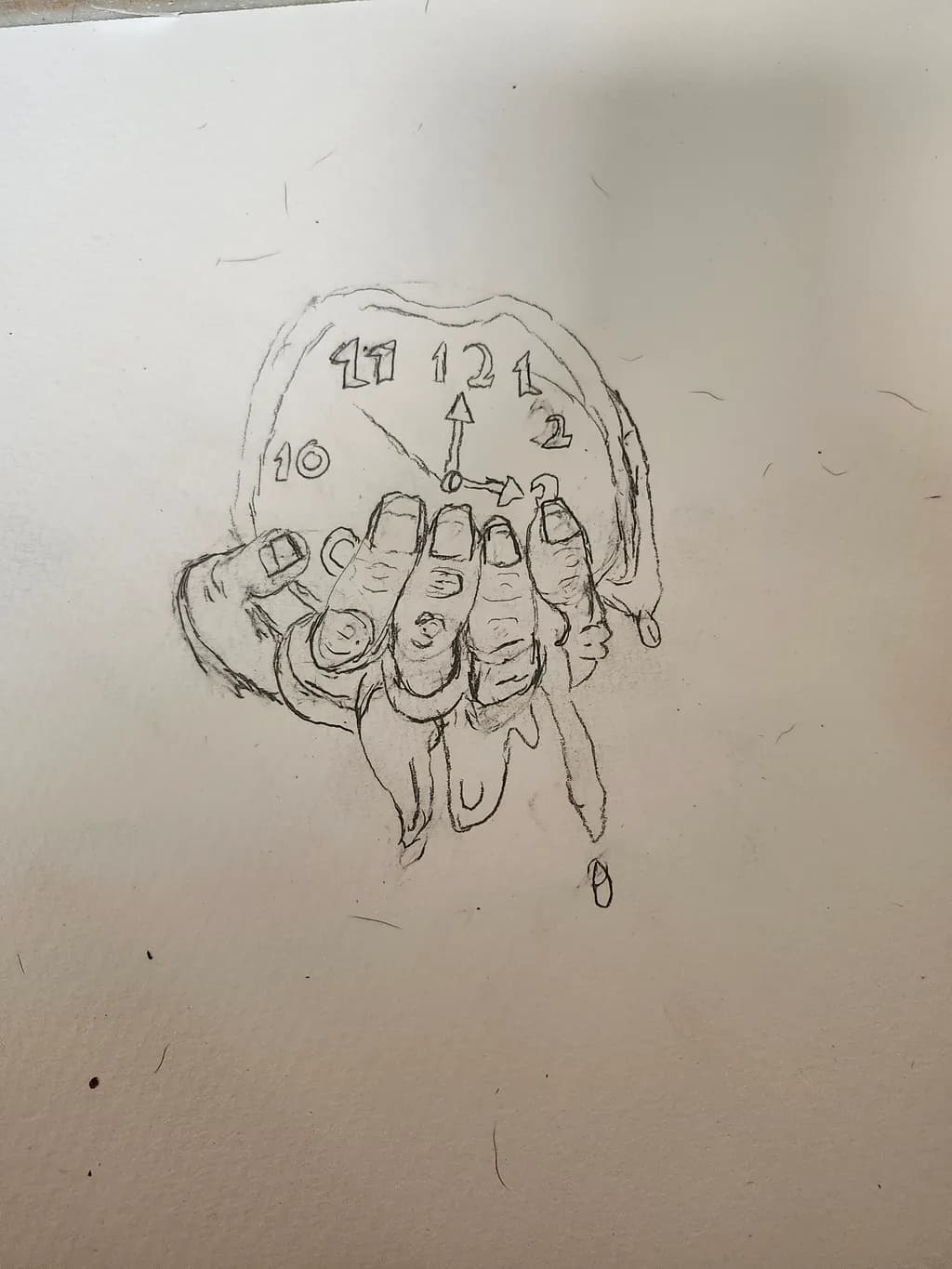 Hand Holding Clock