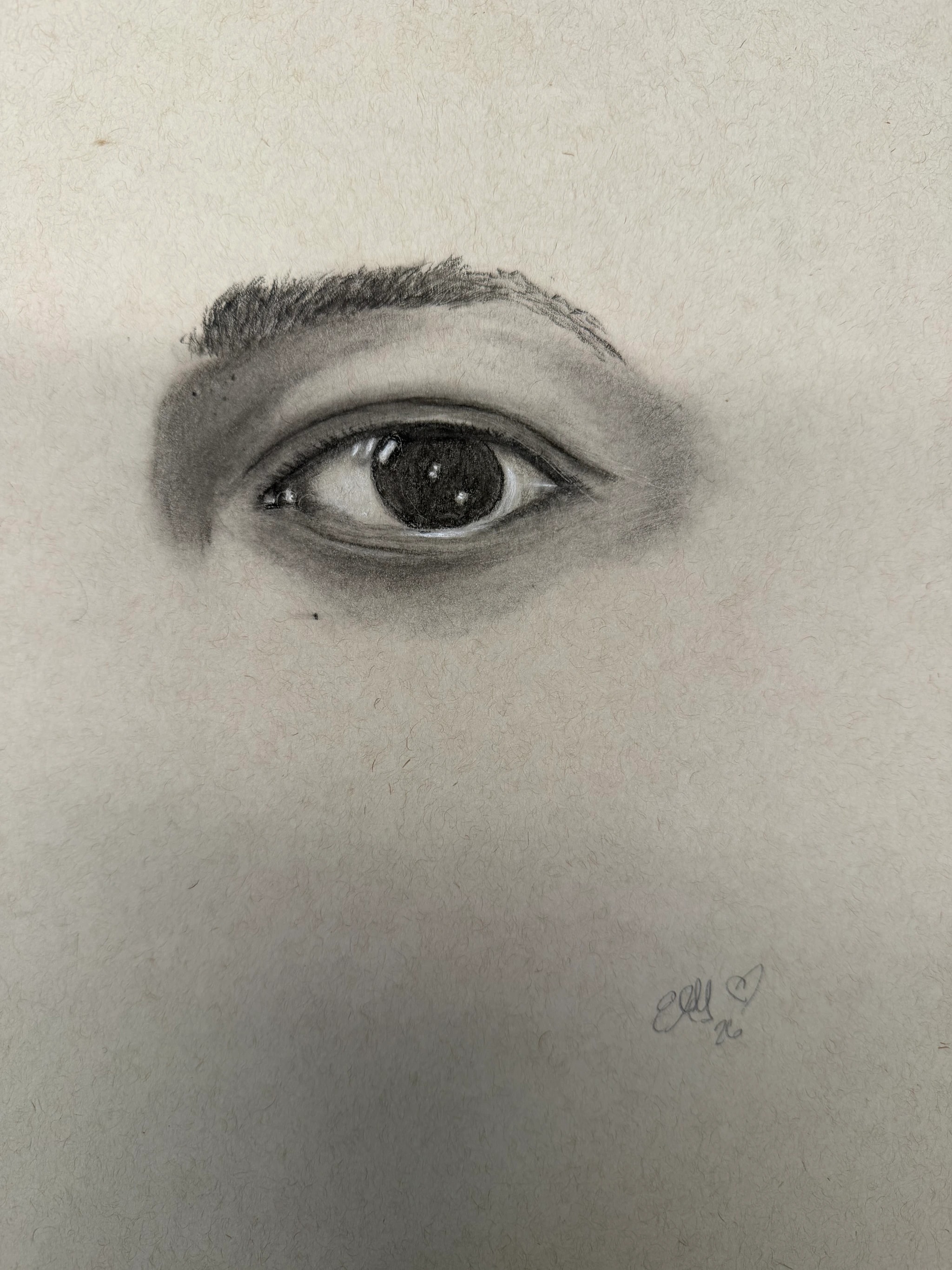 Hyper Realistic Eye Charcoal