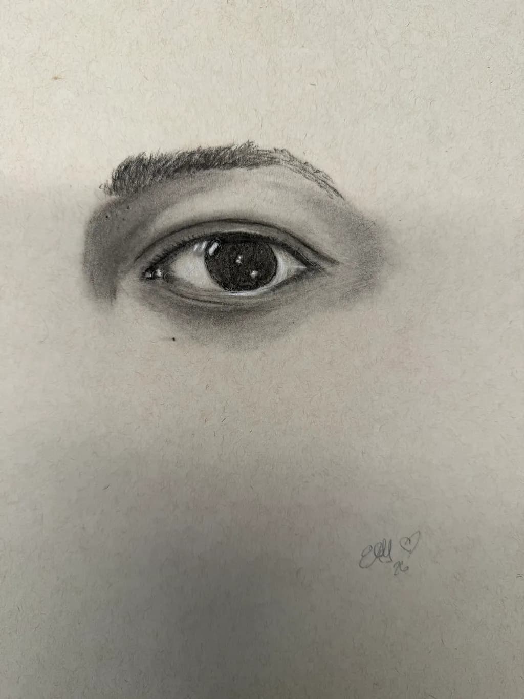 Hyper Realistic Eye Charcoal