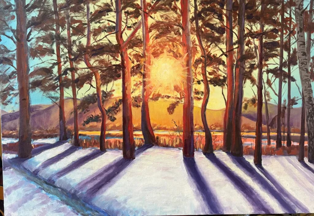 Winter Golden Shadows