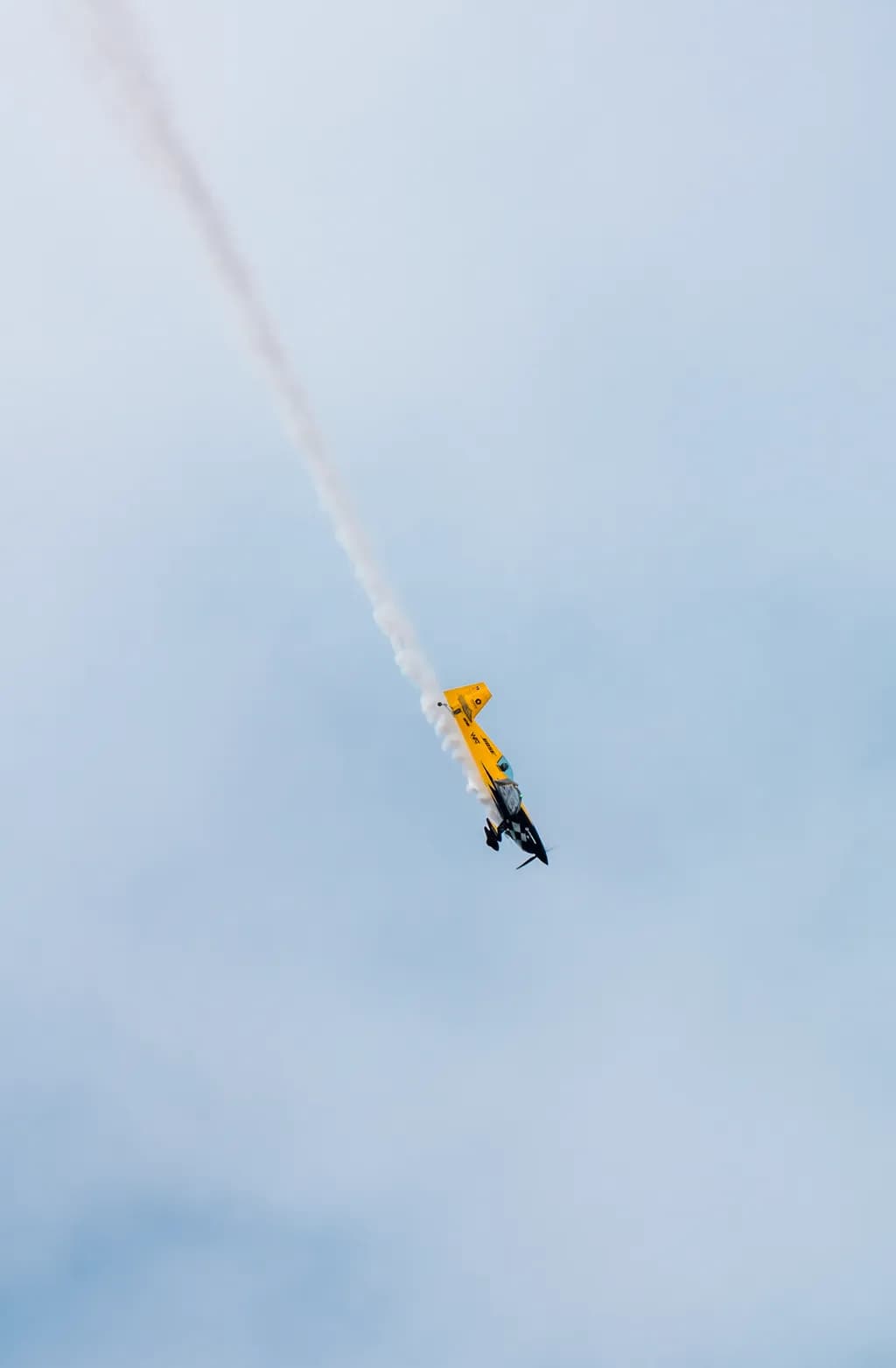 Yellow Airplane Dive
