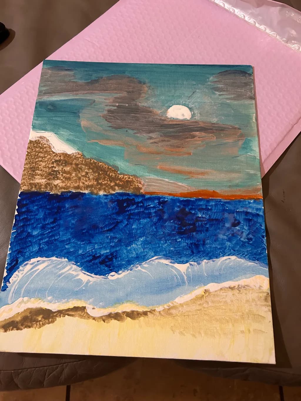 Moonlit Coastal Tide