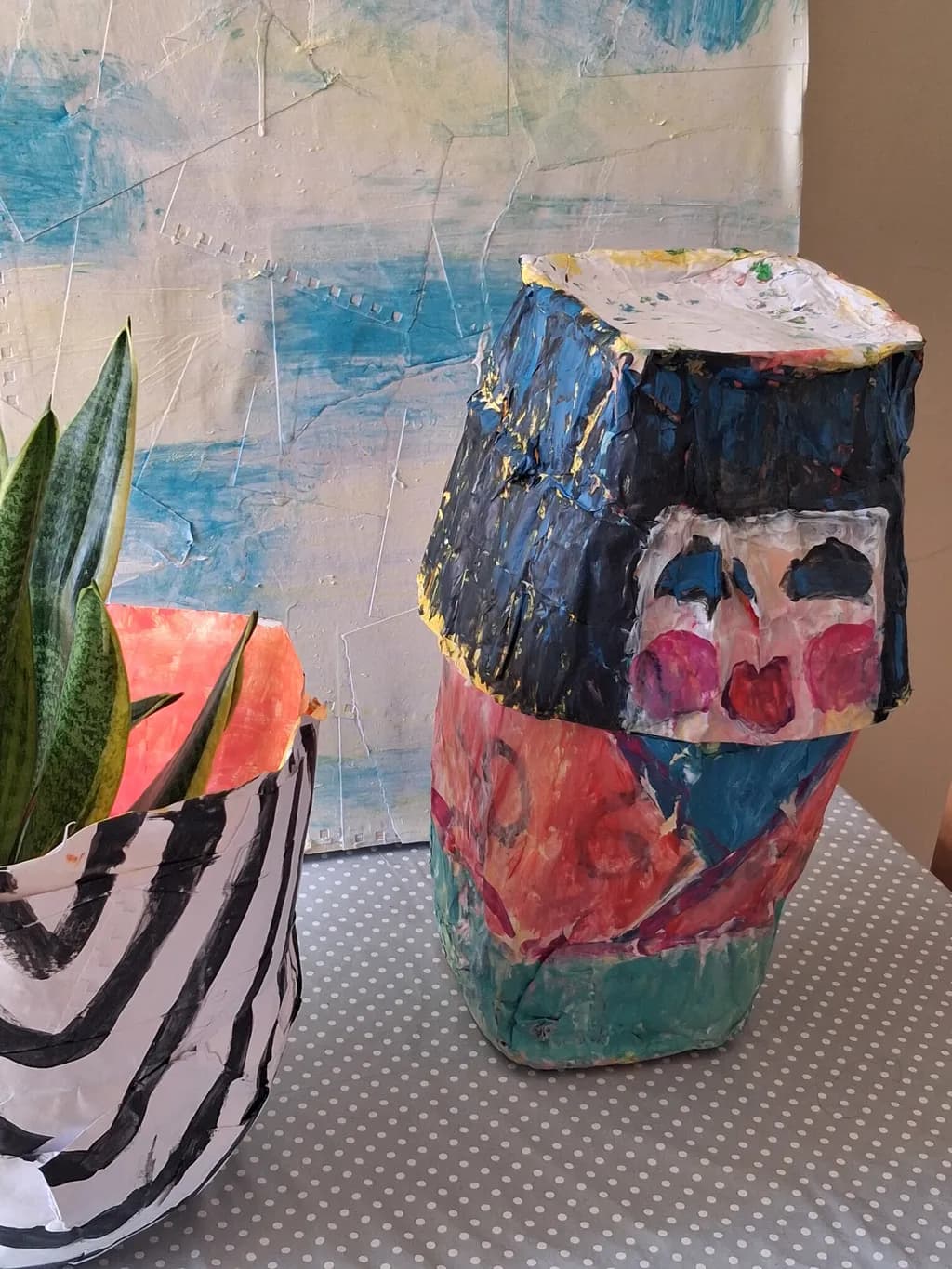 Masked Portrait Sculpture
