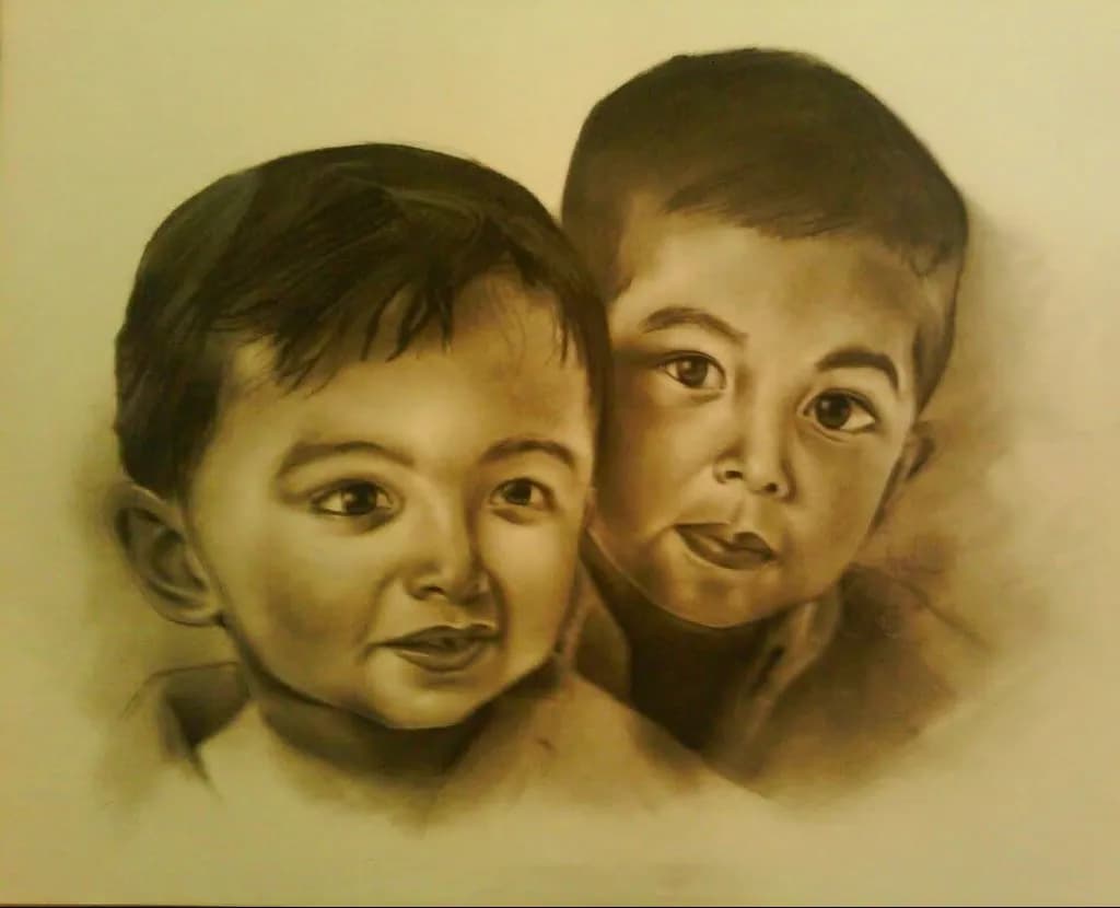 Portrait of Two Boys