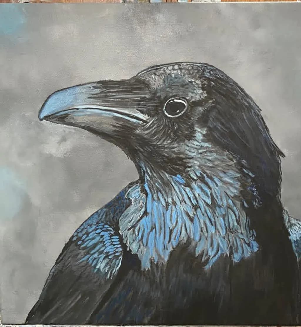Blue Shadow Raven