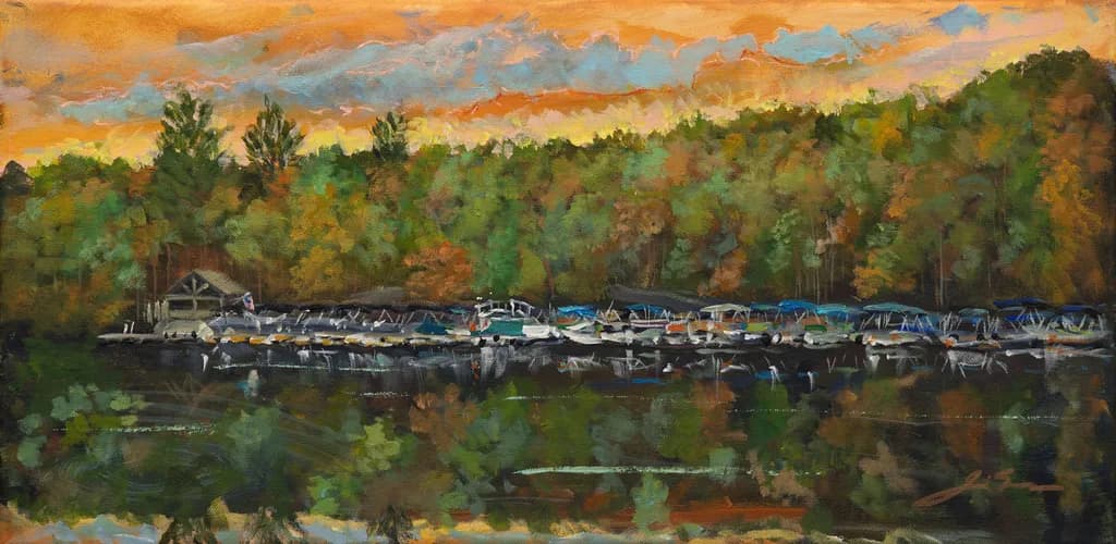Autumn Harbor in the Georgia Mountains