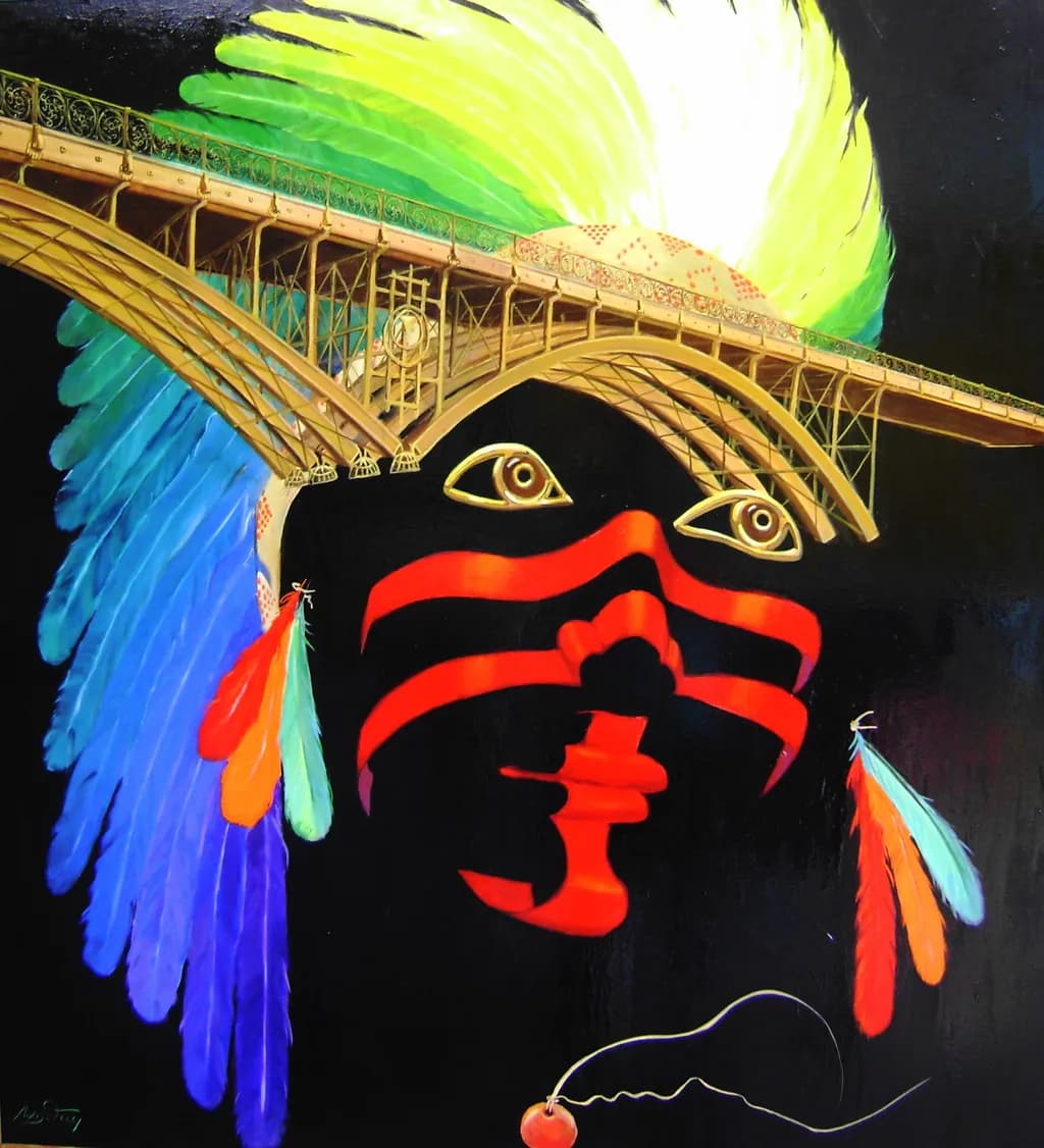 Bridge Feather Mask