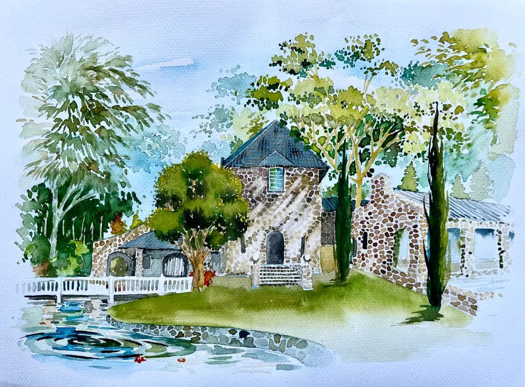 Stone Cottage Reflection