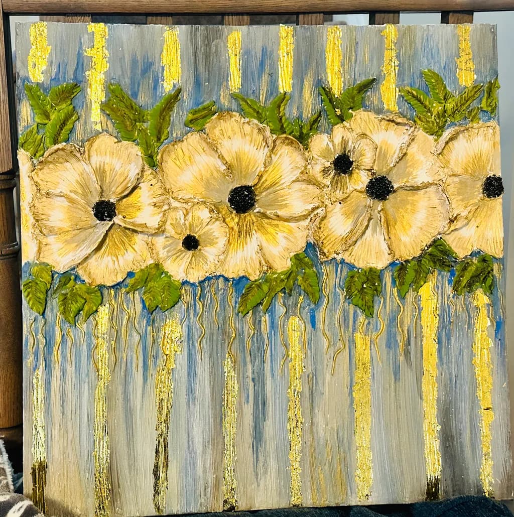 Golden Blossom Cascade