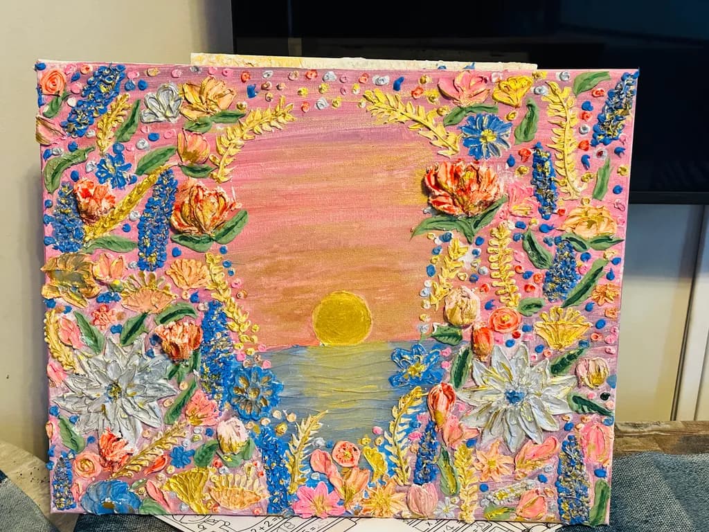 Sunset Bloom Frame