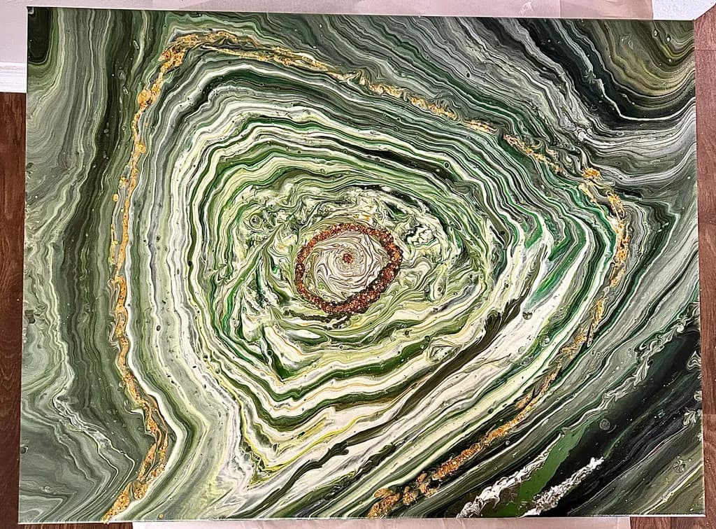 Green Agate Spiral