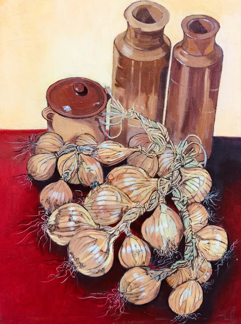 Onion Bundle Still Life