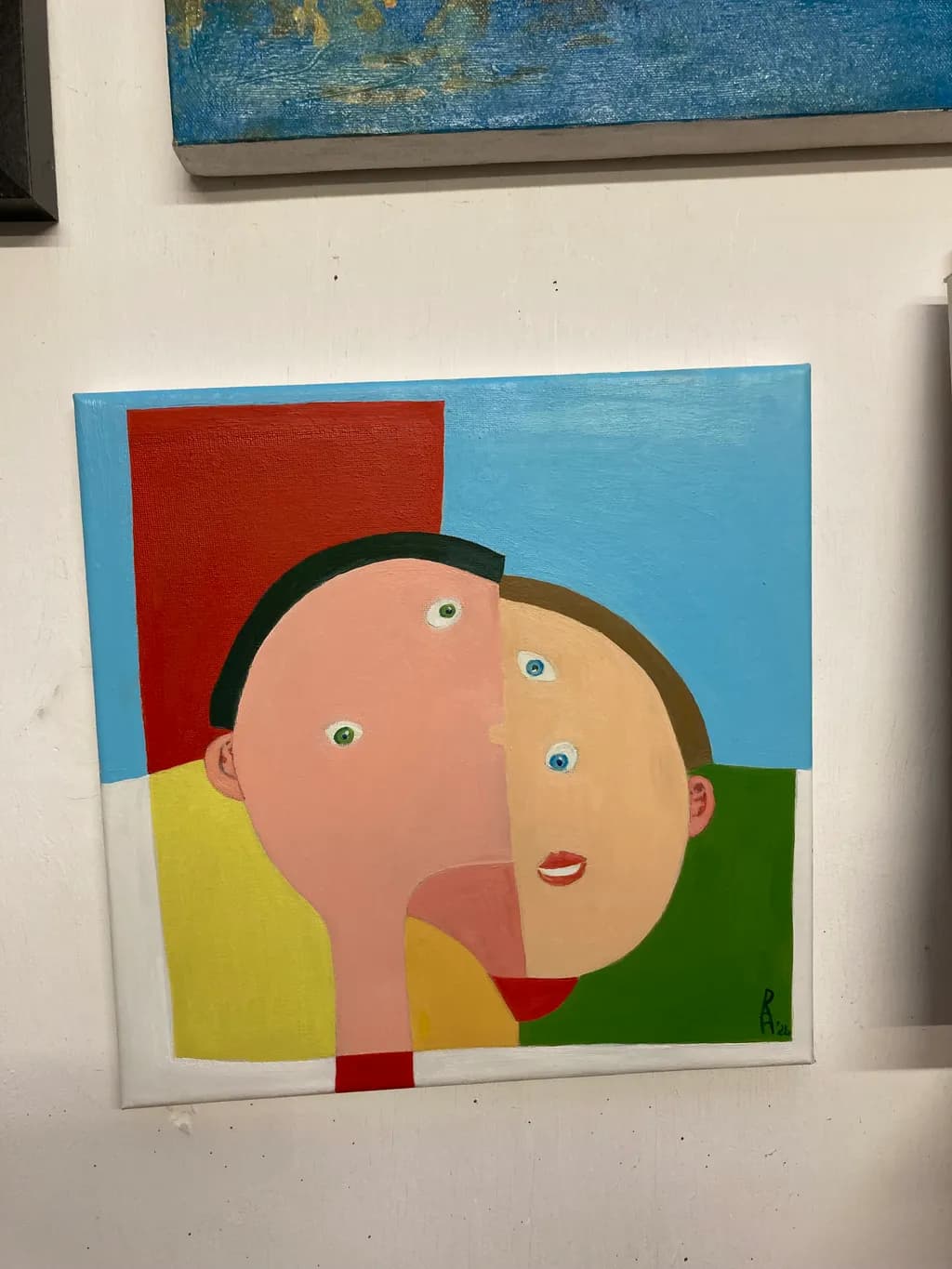 Cubist Portrait Duo
