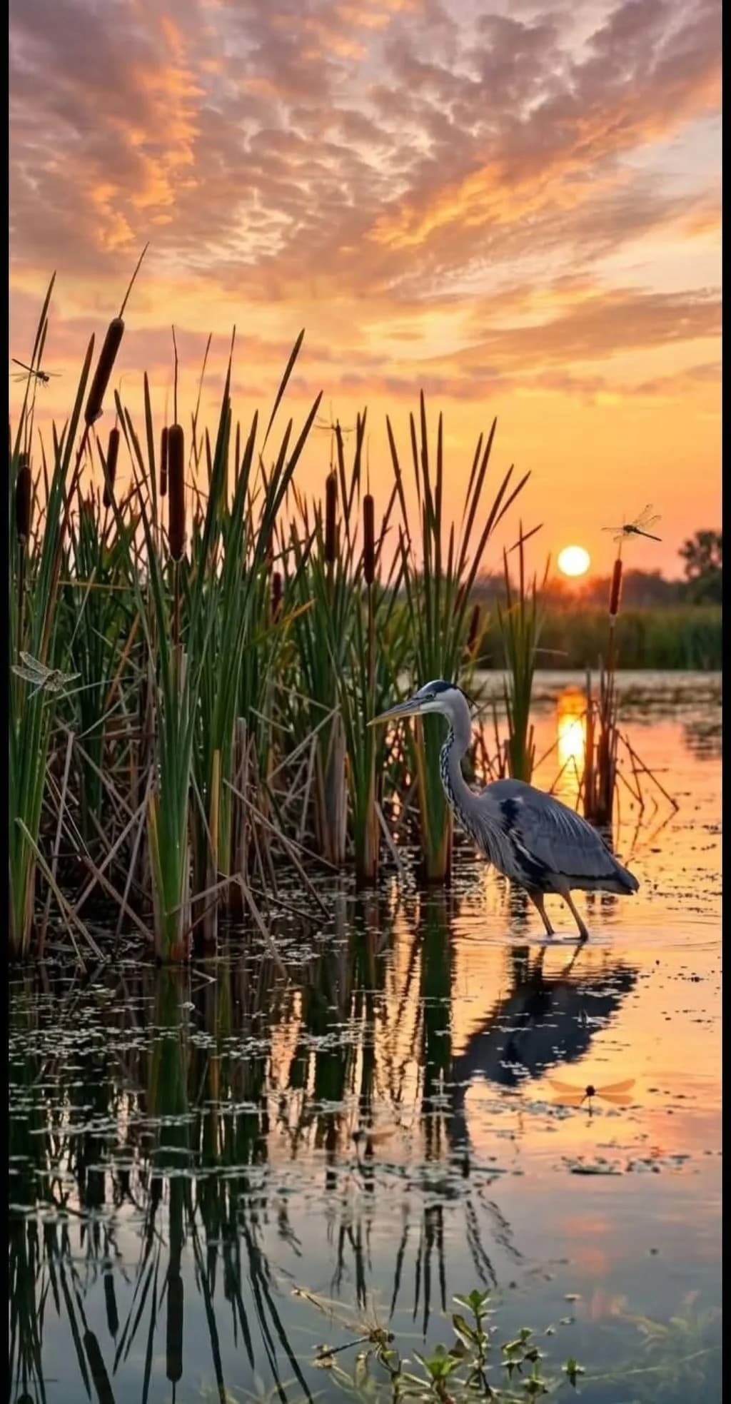 Sunset in the Reeds