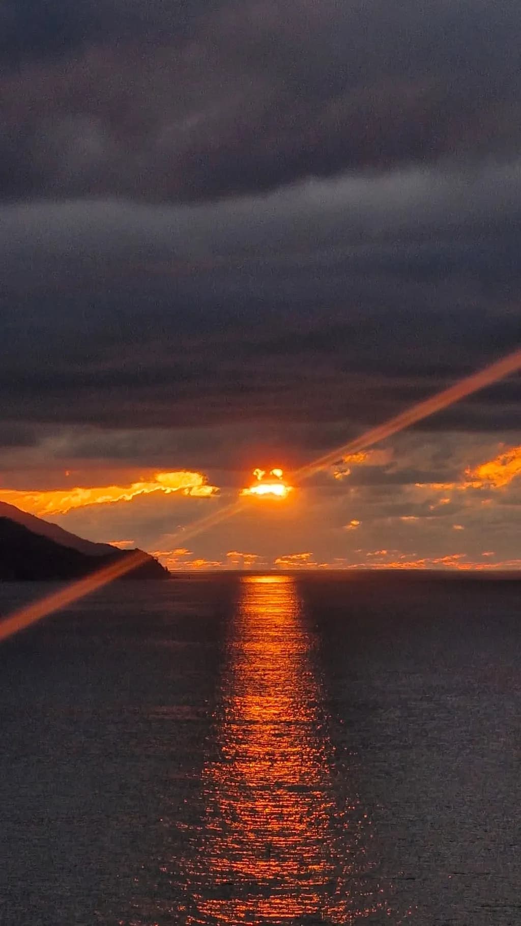 Fiery Horizon Reflection