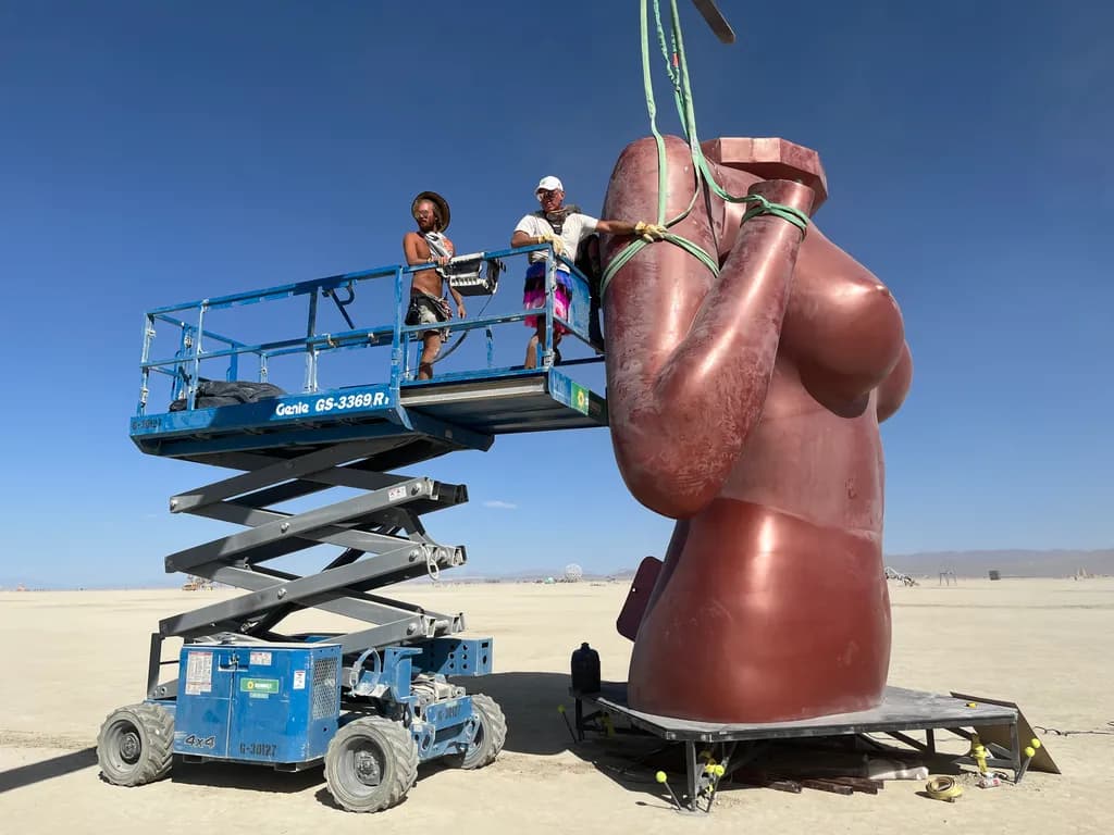 Copper Torso Installation