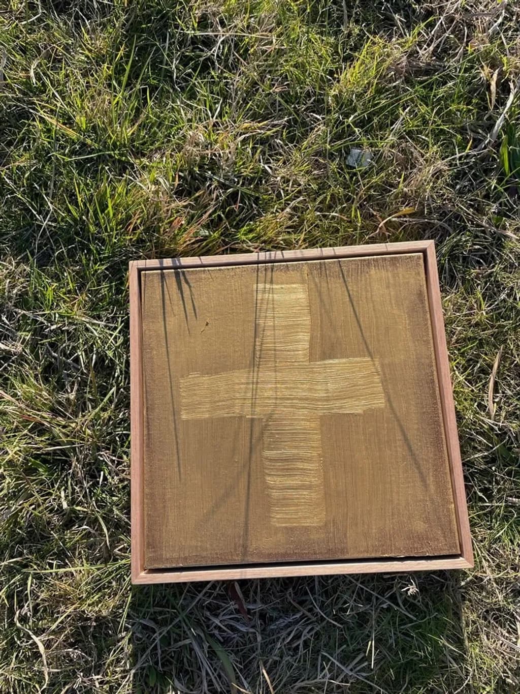 Golden Cross Canvas