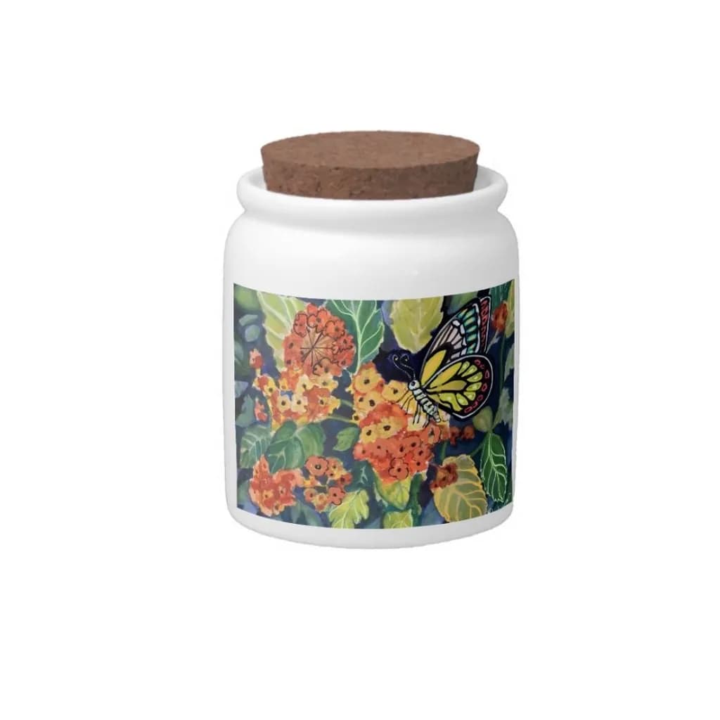 Butterfly Garden Jar