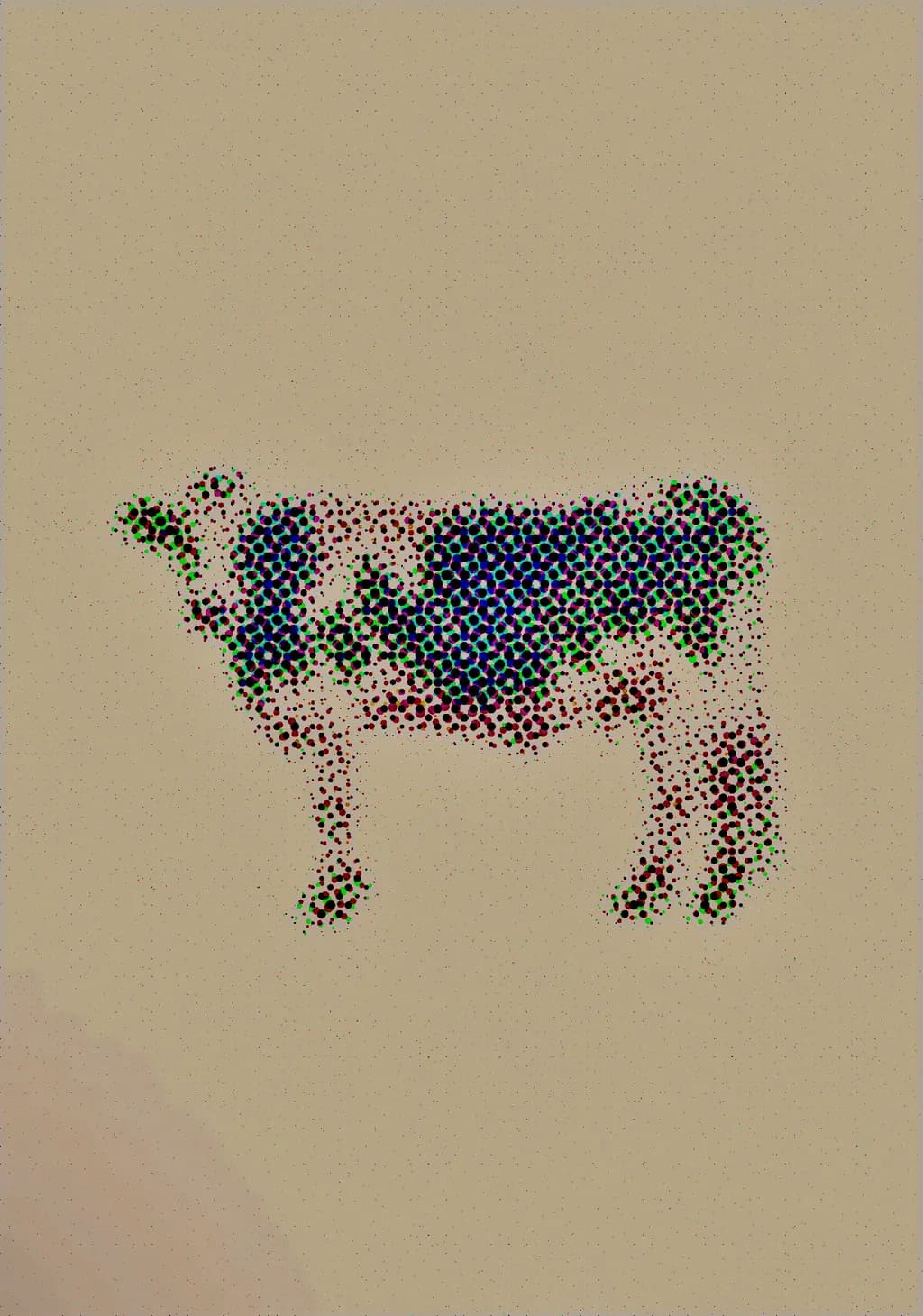Pointillist Cow