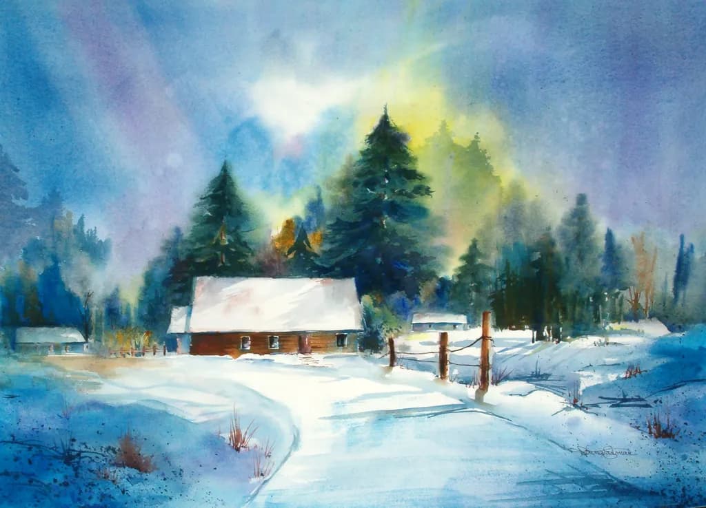 Vermont Snowy Road