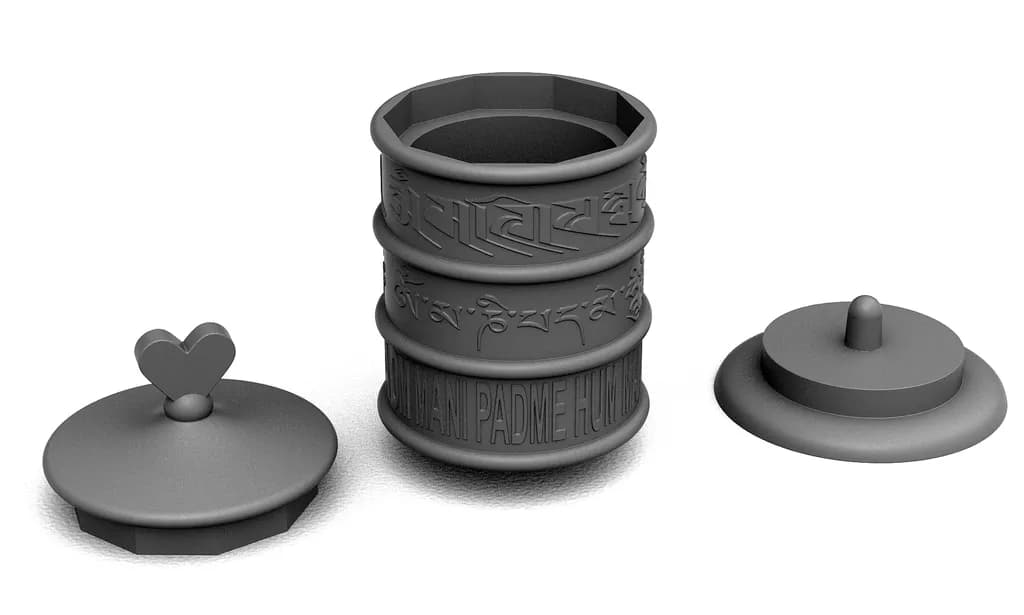 Prayer Wheel Assembly