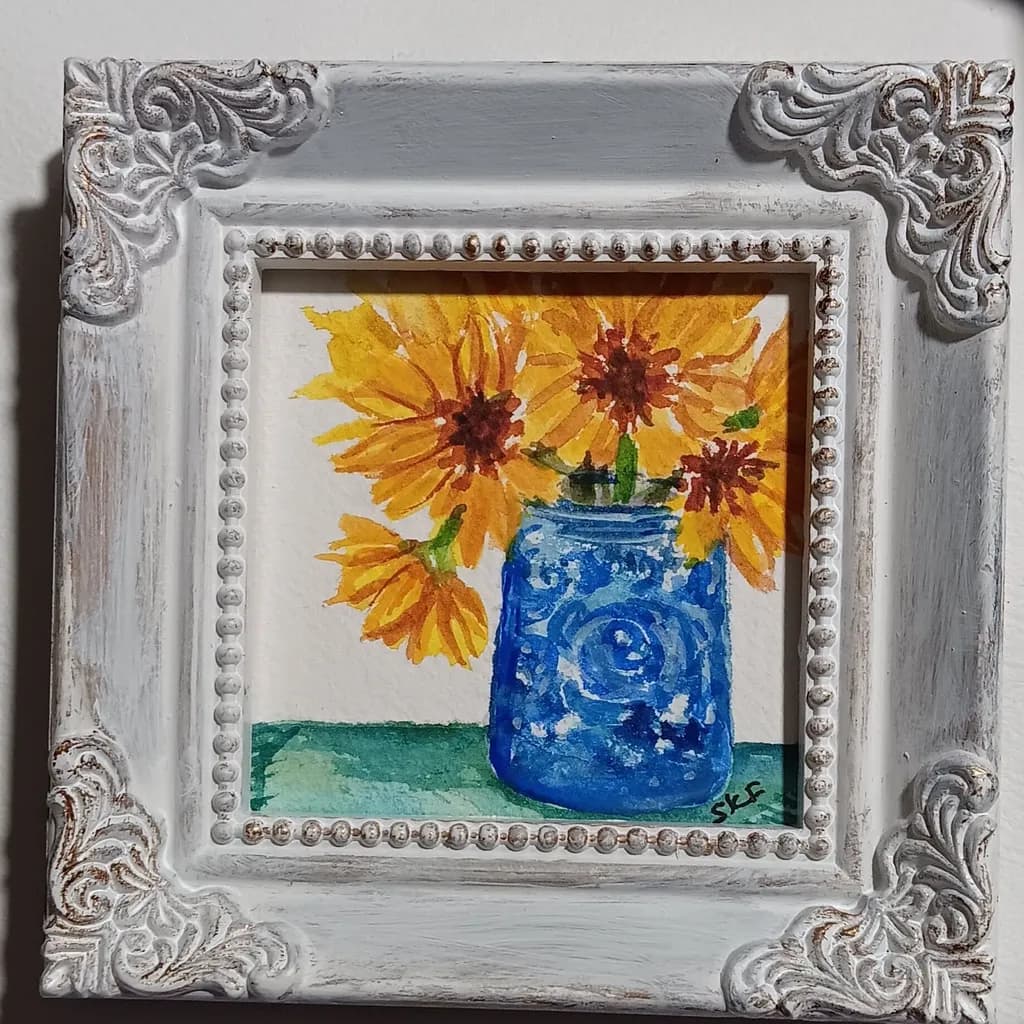 Sunflower Jar
