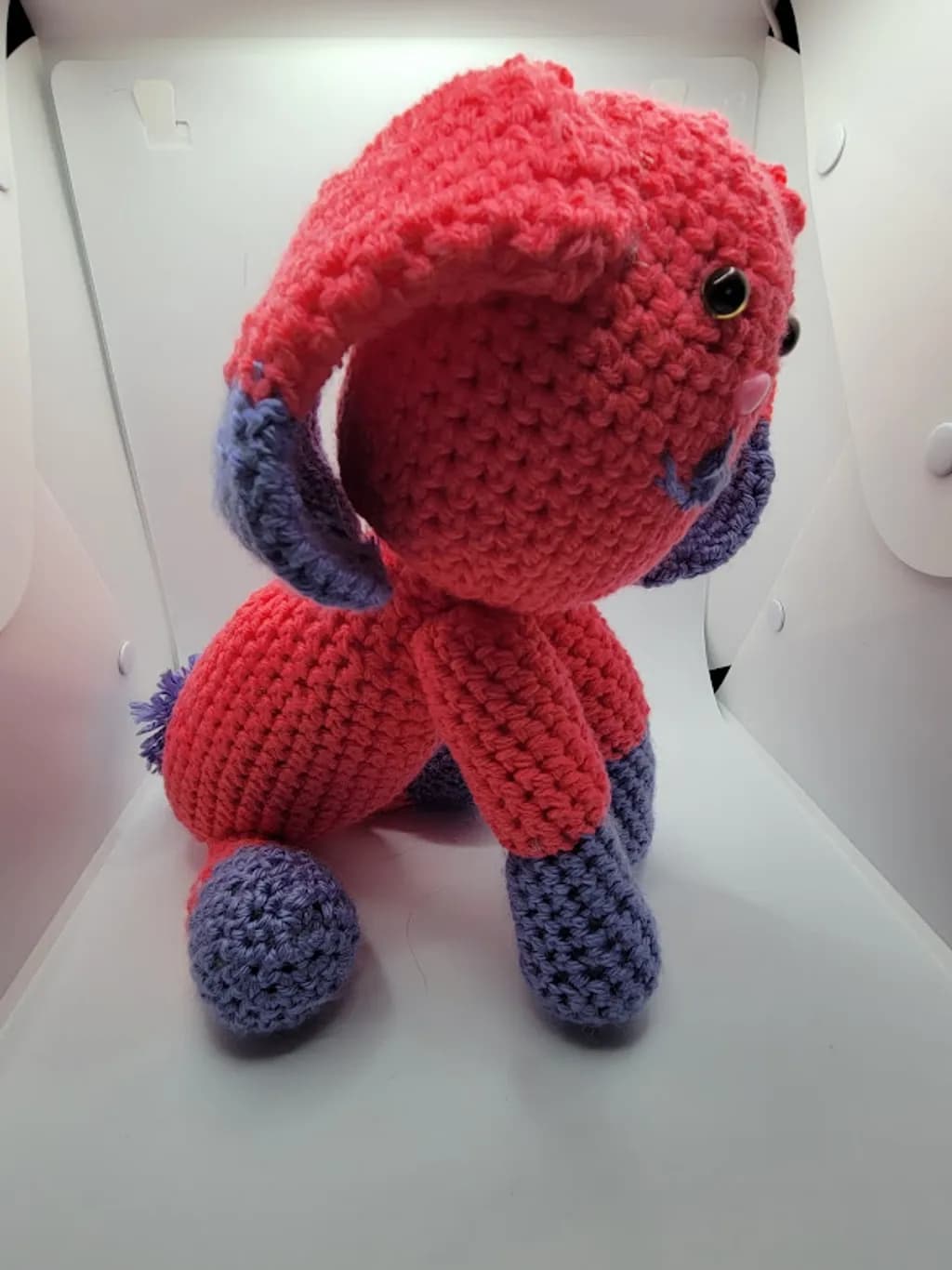 Crimson Crochet Bunny
