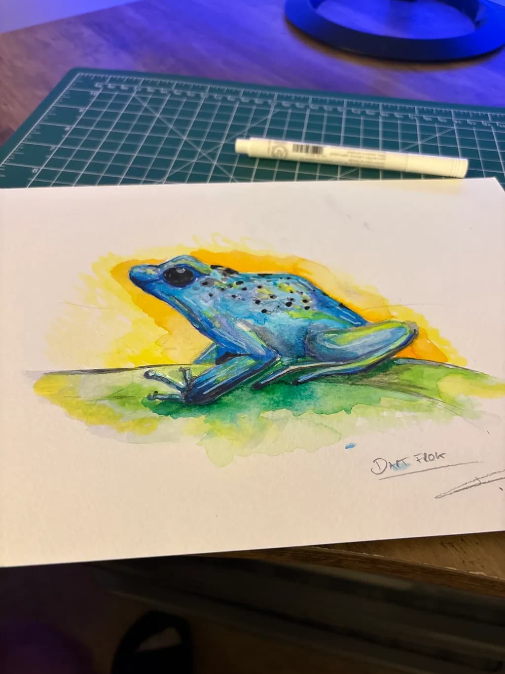 Blue Dart Frog
