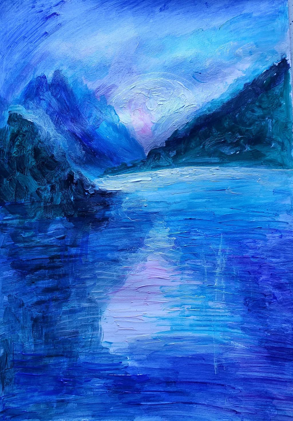 No subject nouns found in filename. Title: Blue Mountain Reflection