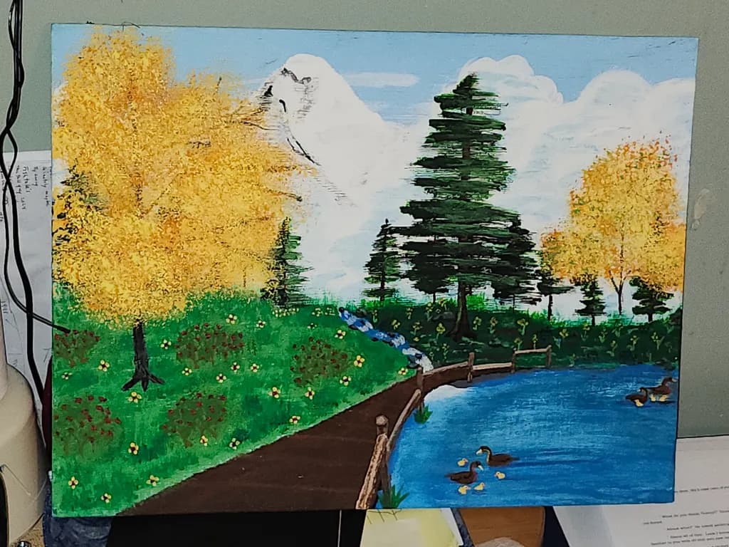 Autumn Pond Path